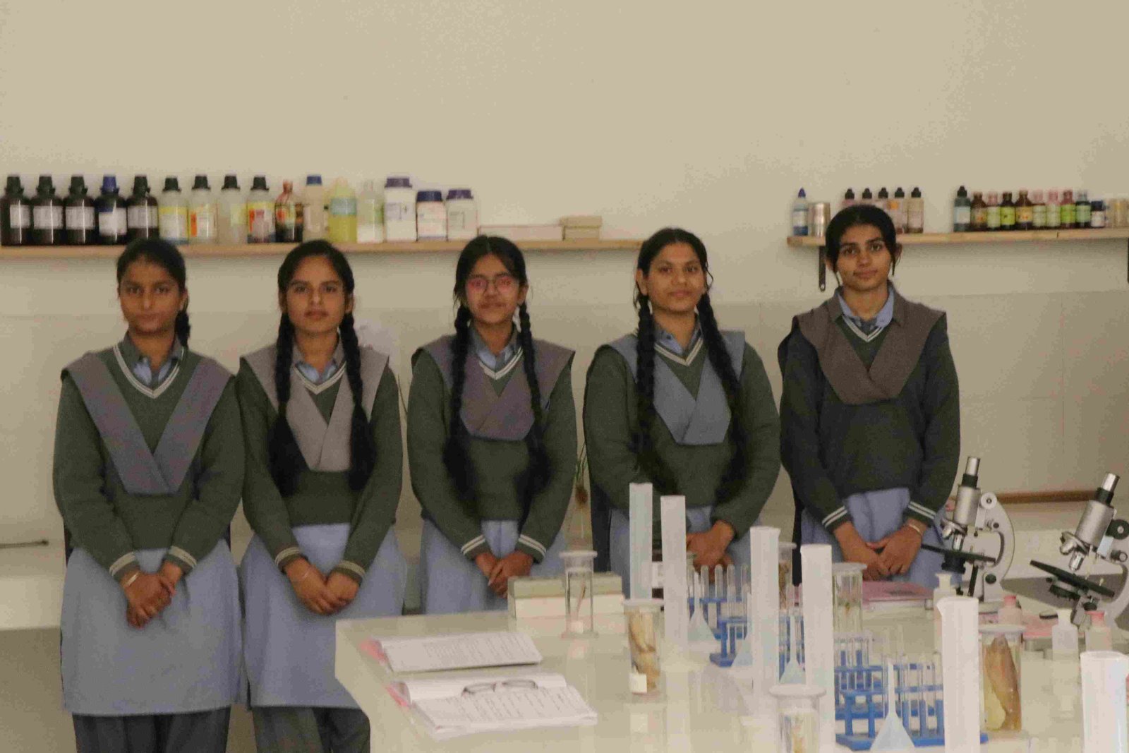 Students during a practical session