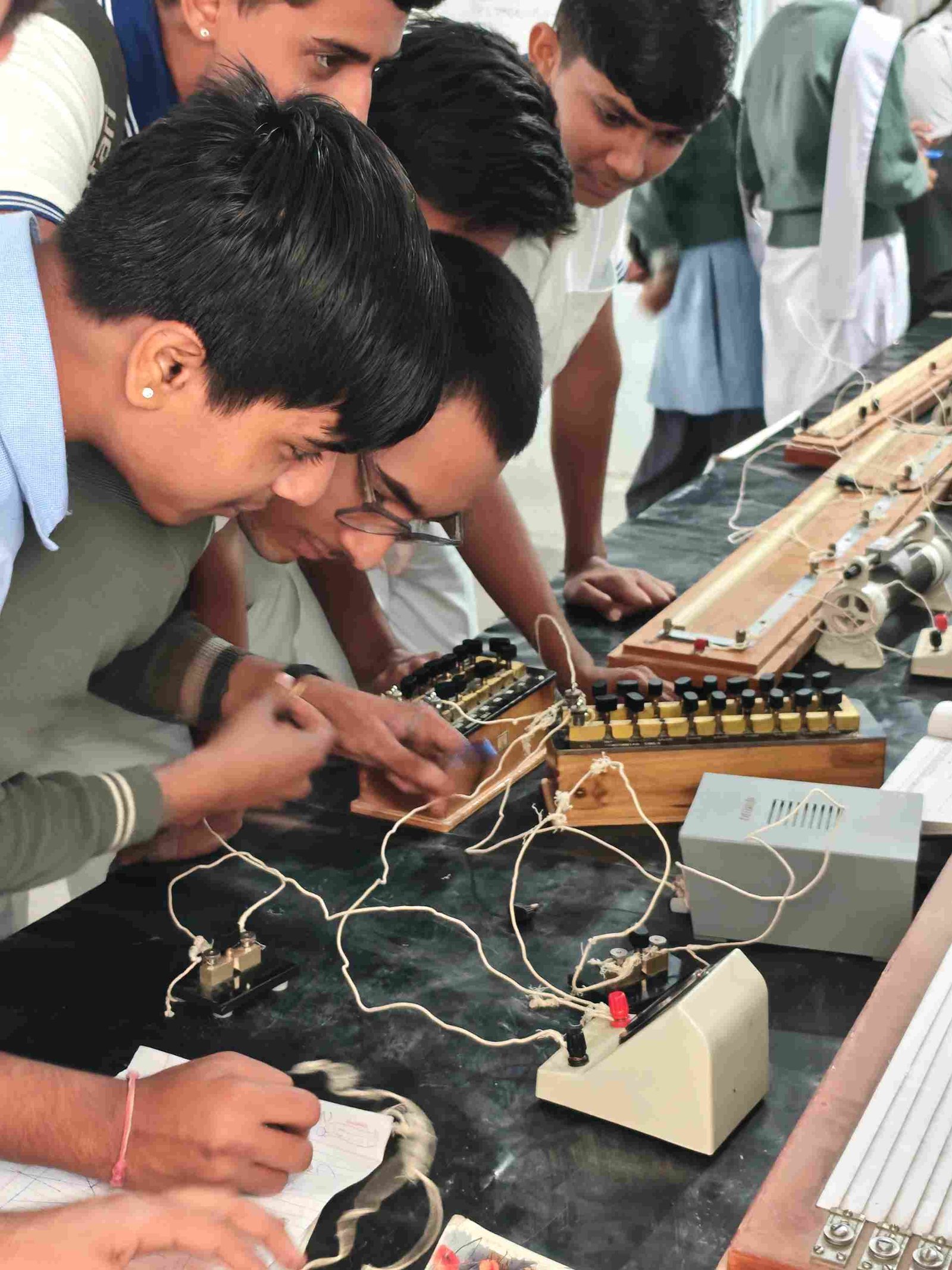 Physics practical in progress